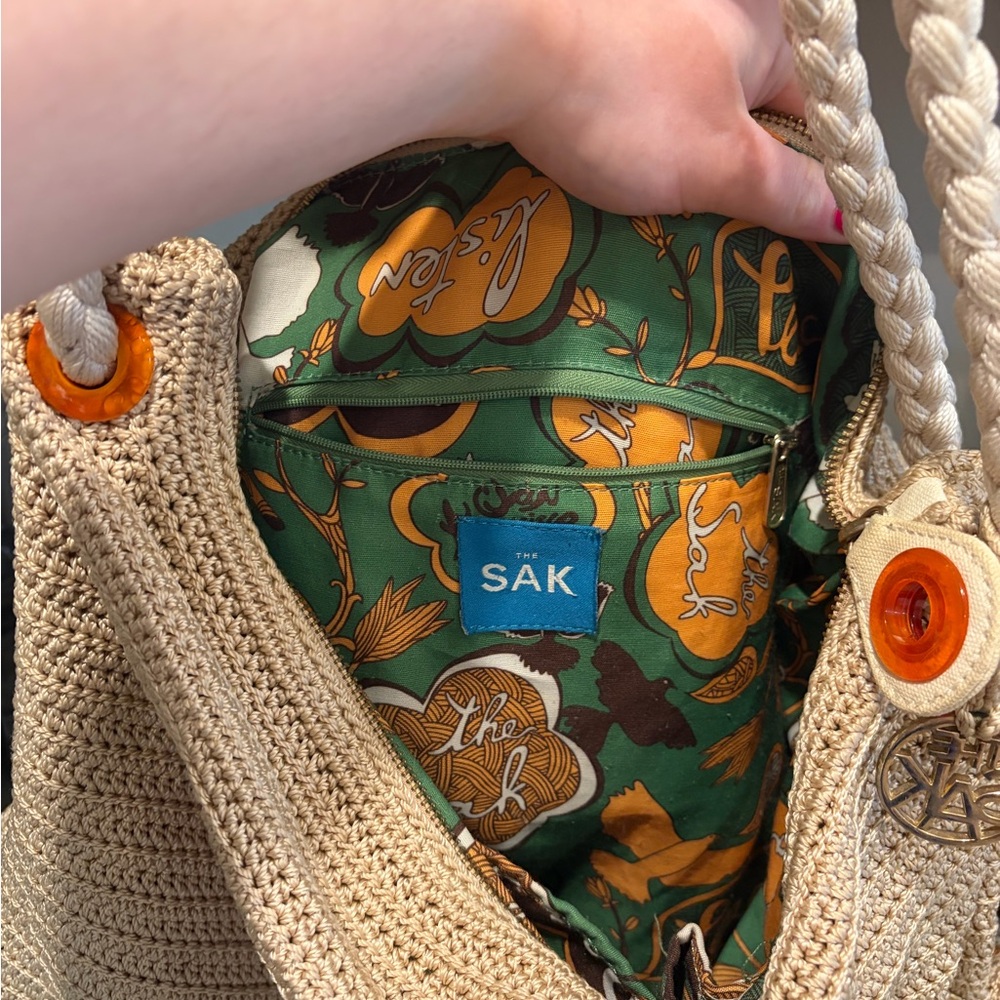 The Sak boho lightweight woven "slouchy" hobo bag/purse - Picture 14 of 14